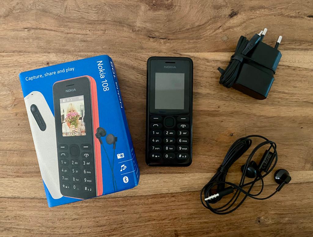 NOKIA 108 - nieuw, compleet en nooit gebruikt!, Telecommunicatie, Ophalen, Zwart, Nieuw, Minder dan 3 megapixel