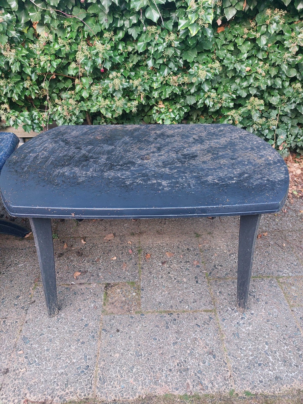 Gebruikte kunststof tuintafel, Ophalen, Gebruikt, Rechthoekig, Kunststof