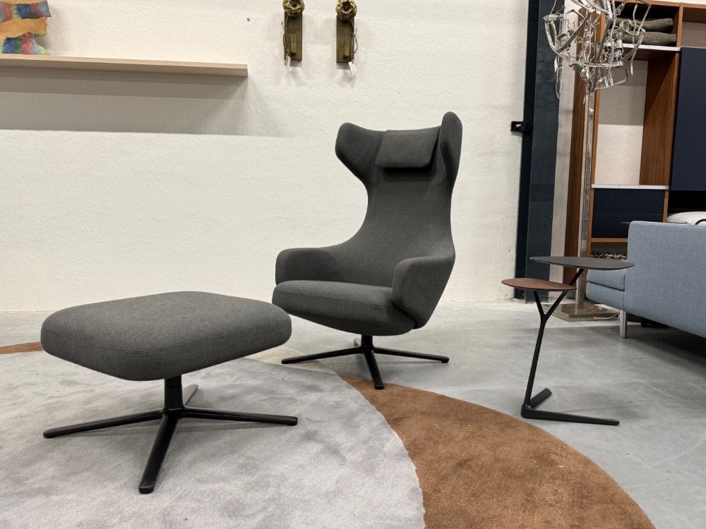 Showmodel Vitra Grand Repos fauteuil stof Design stoel, Vitra, Nieuw, 75 tot 100 cm, Ophalen of Verzenden