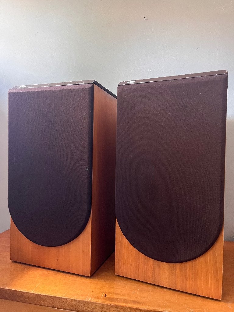 Bowers & Wilkins (B&W) DM22 luidsprekers, Audio, Tv en Foto, Luidsprekers, Ophalen, Gebruikt, Inclusief kabels, 60 tot 120 watt