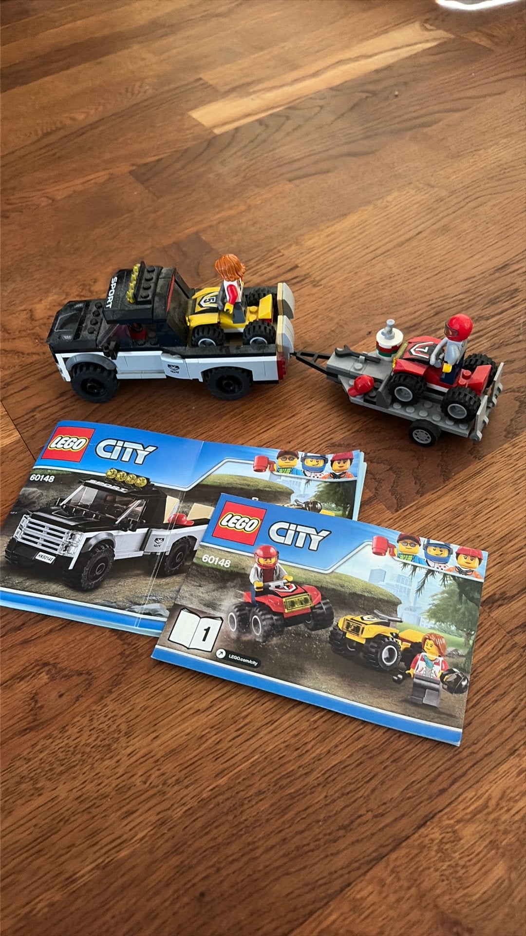 Lego city 60148 atv raceteam, Kinderen en Baby's, Ophalen, Zo goed als nieuw