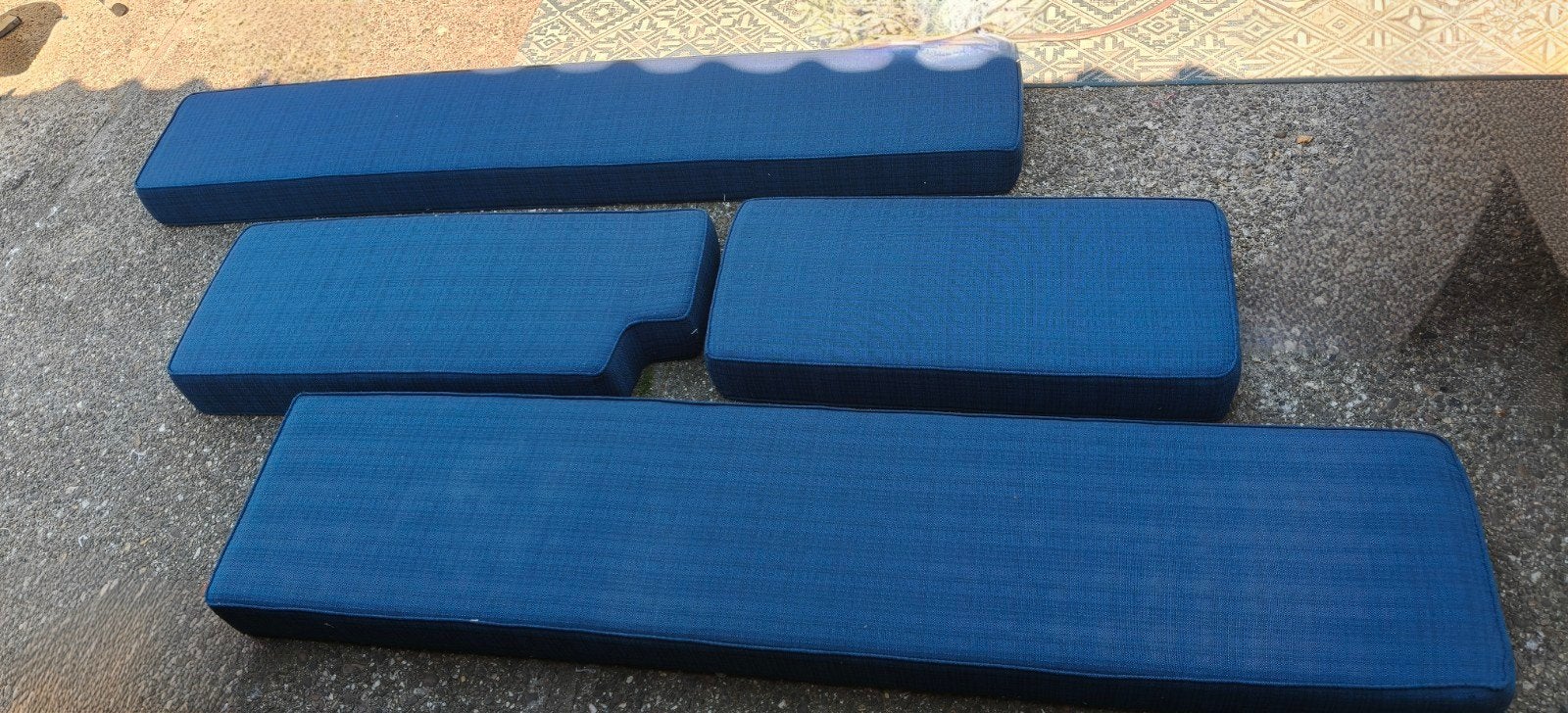 Camper/Caravan Kussenset - Blauw - Diverse Maten - als nieuw, Ophalen of Verzenden