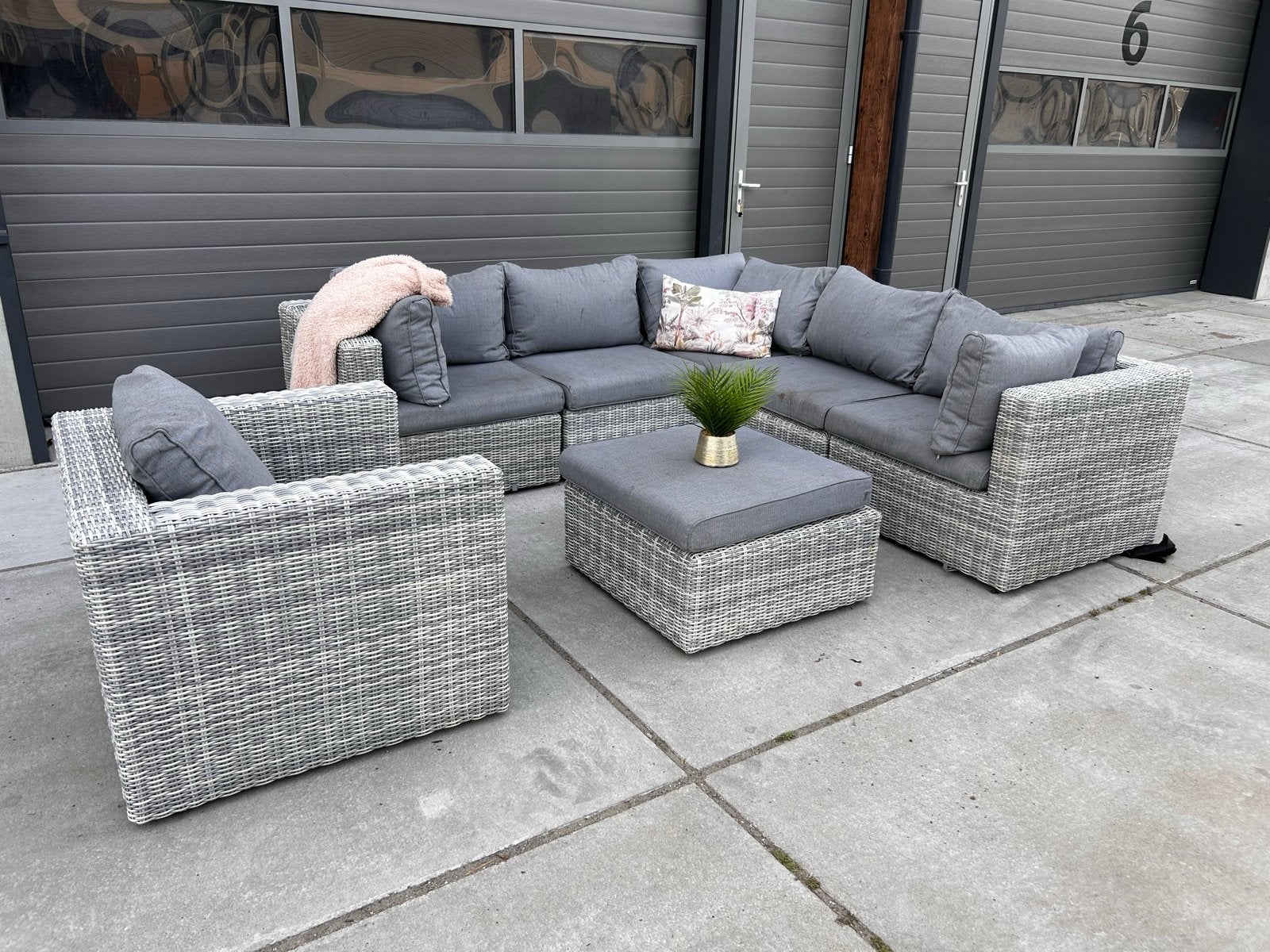 IMPRESSIONS Hoekloungeset - Perfecte staat, waterafstotend, Ophalen, 5 zitplaatsen, Bank, .