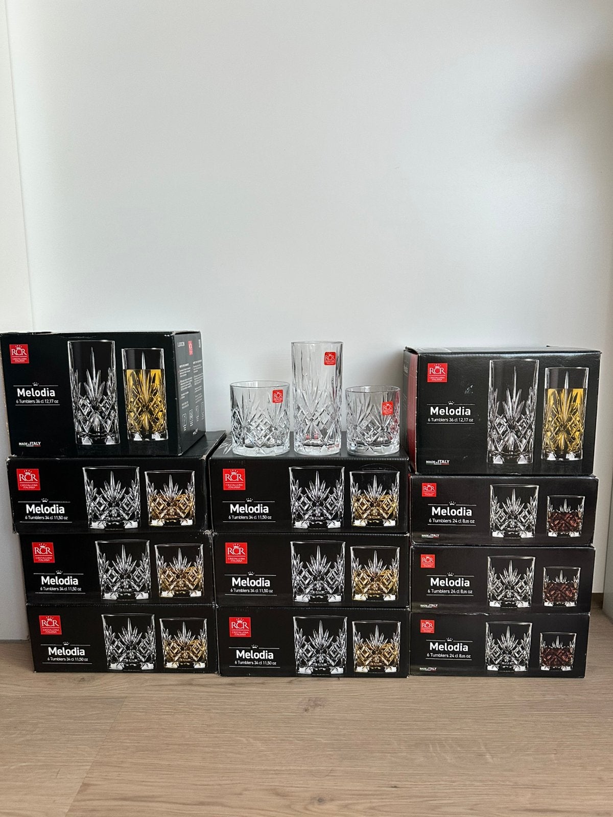 RCR Melodia Italaans kristal Nieuw, Glas of Glazen, Ophalen of Verzenden, Overige stijlen, Glas