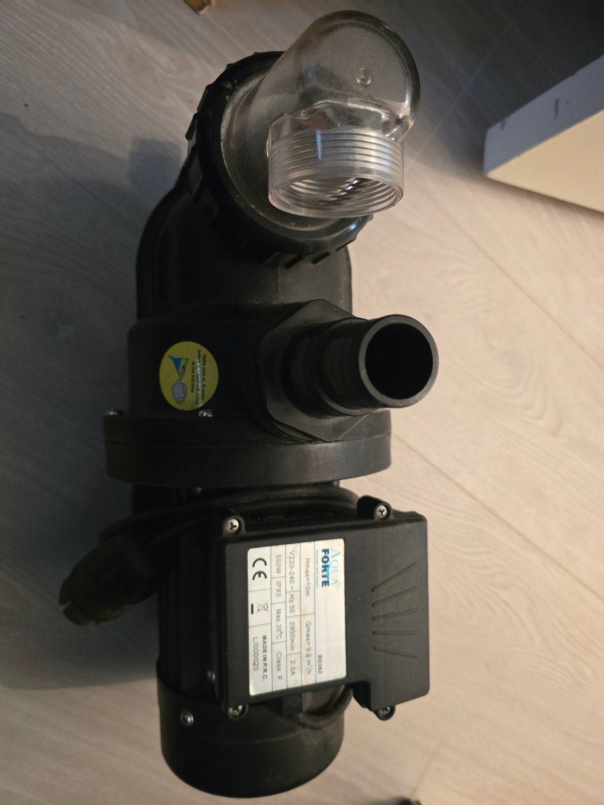 Aqua Forte Vijverpomp RD362 - 550W, 9.5 m³/u, Ophalen of Verzenden, Zo goed als nieuw