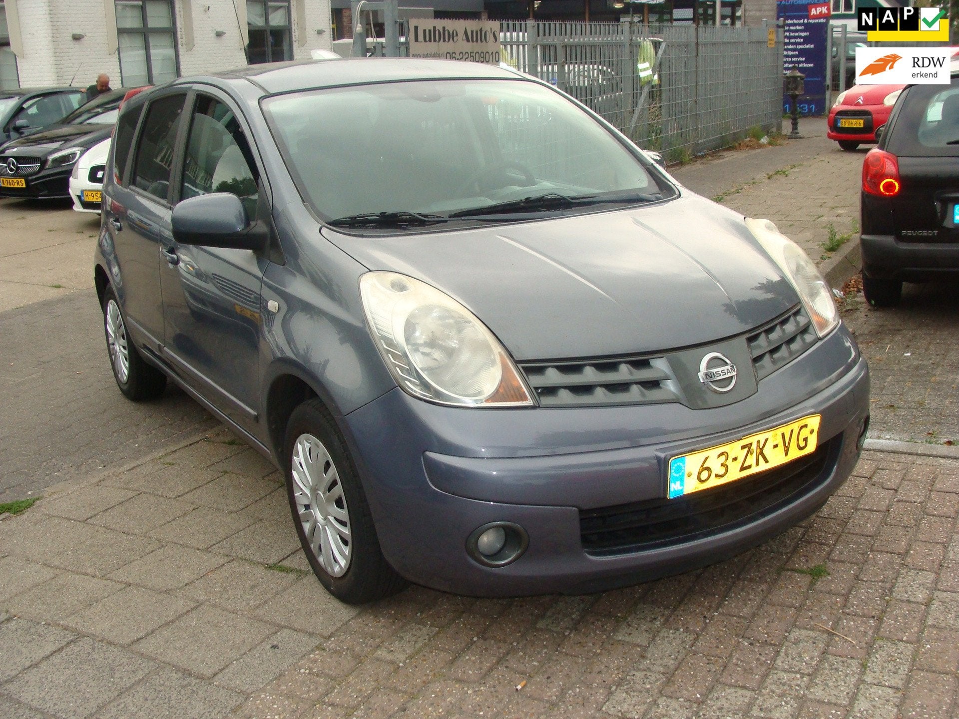 Nissan Note 1.4 Acenta st bekr airco elek pak nap apk, Auto's, Nissan, Bedrijf, Te koop, Note, ABS, Airbags, Airconditioning, Boordcomputer