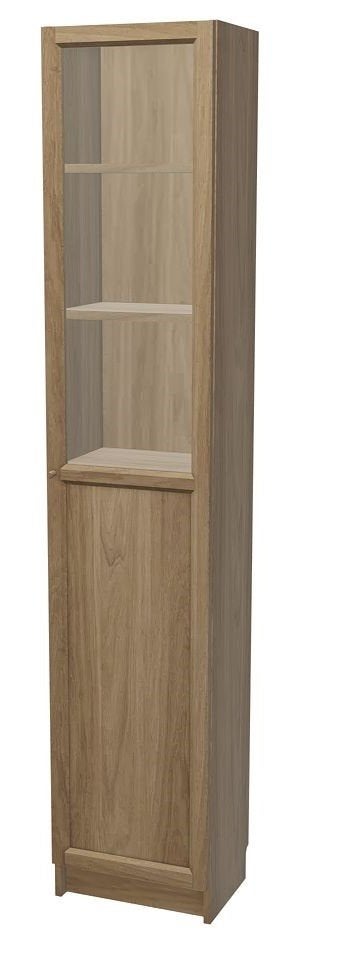 Billy boekenkast van Ikea met vitrinedeur, Ophalen, 200 cm of meer, 50 tot 100 cm, Zo goed als nieuw