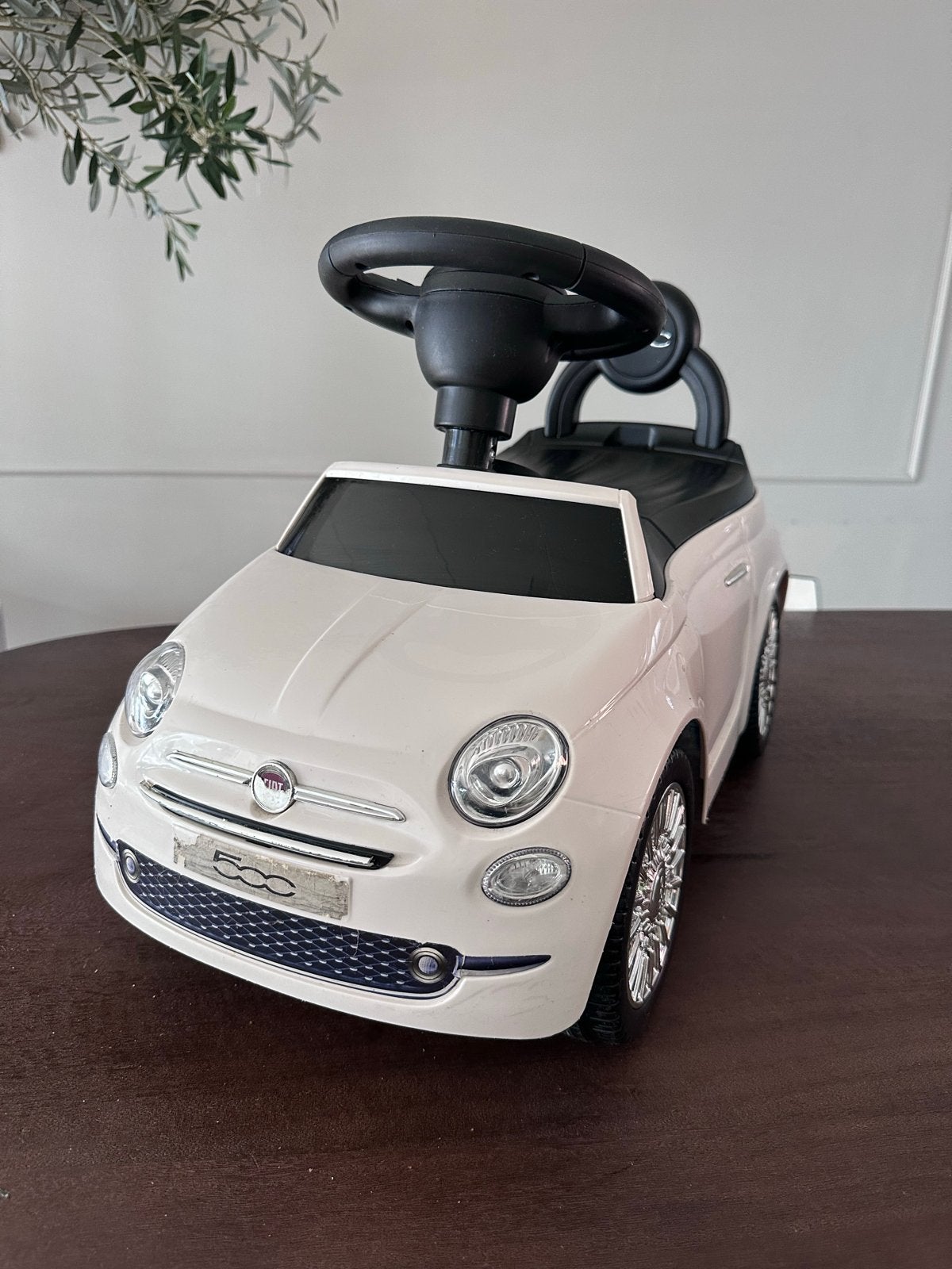 Witte Fiat 500 Loopauto - Klaar voor avontuur!, Ophalen, Zo goed als nieuw, Loopvoertuig