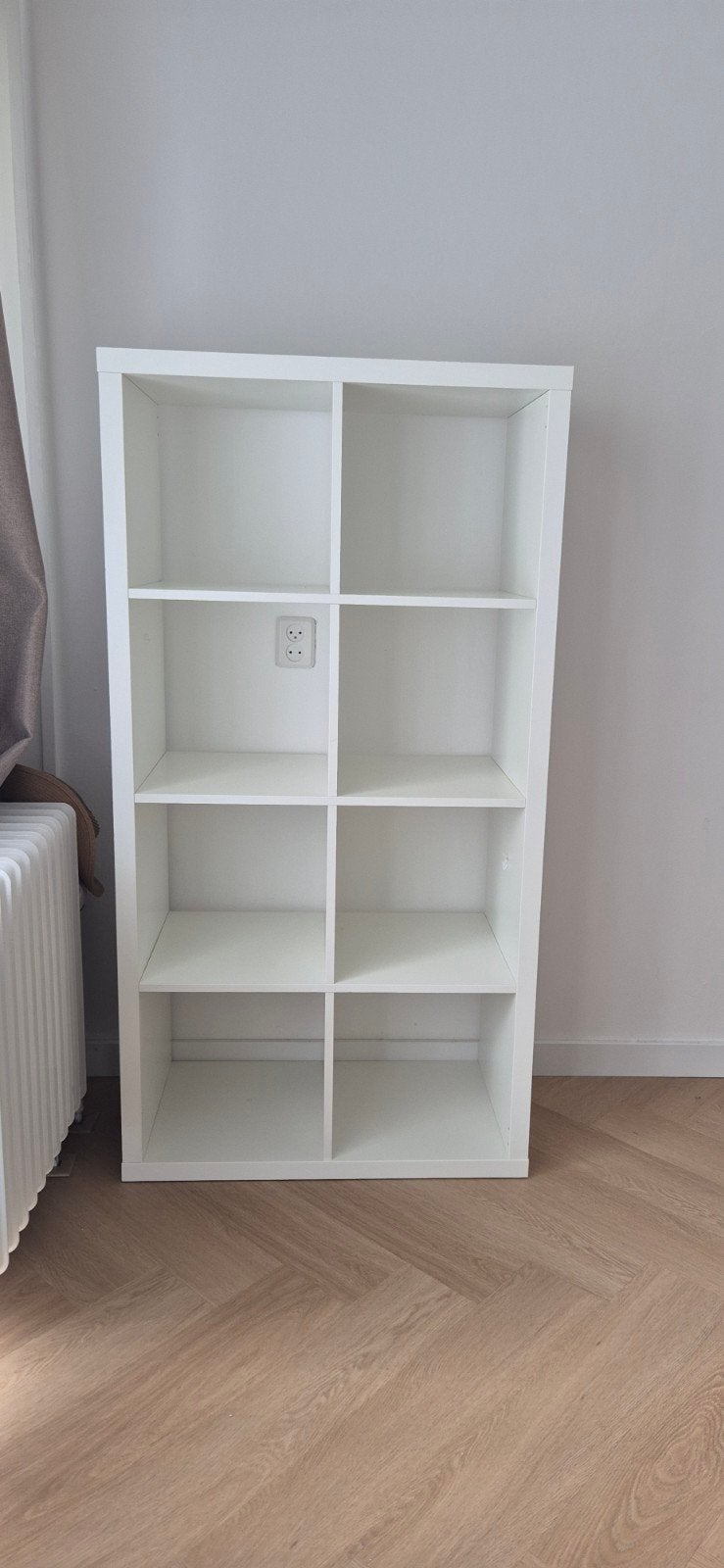 IKEA Kallax kast/boekenkast wit 2x4 vakken, Ophalen, Met plank(en), Gebruikt, Modern, Scandinavisch