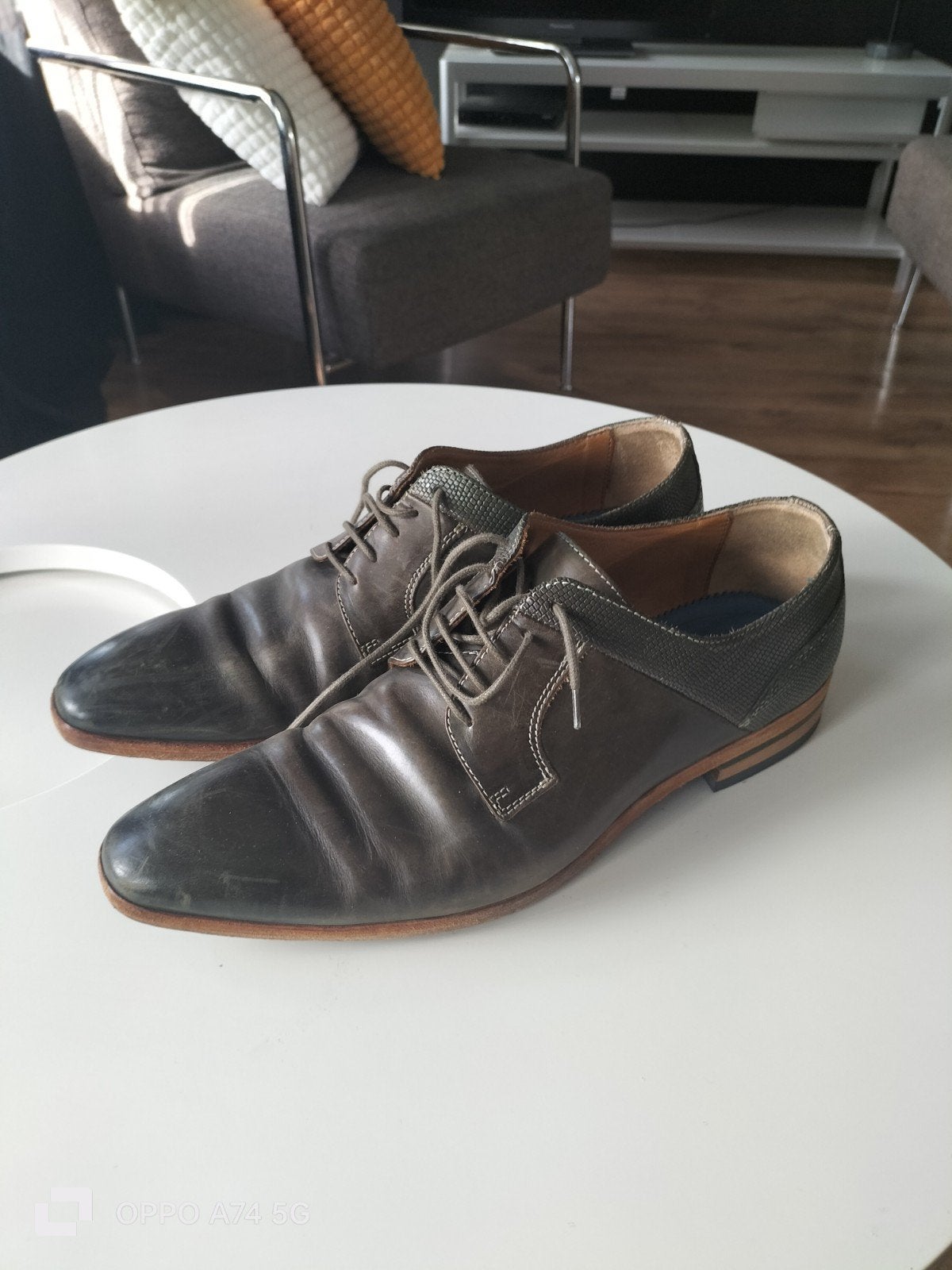 Groen/zwarte Giorgio nette schoenen - Maat 44, Ophalen of Verzenden