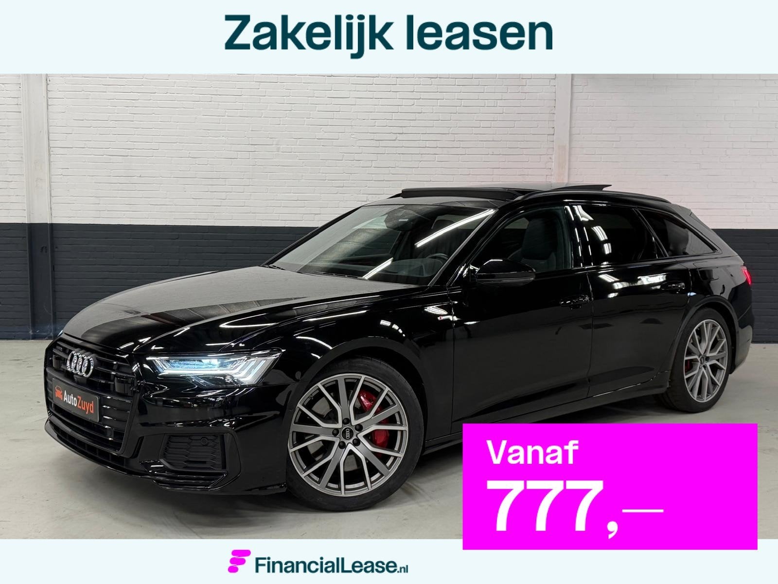 Audi A6 Avant 55 TFSI e quattro S-line edition / Pano / RS-z, Automaat, 77 km/l, Gebruikt, Zwart