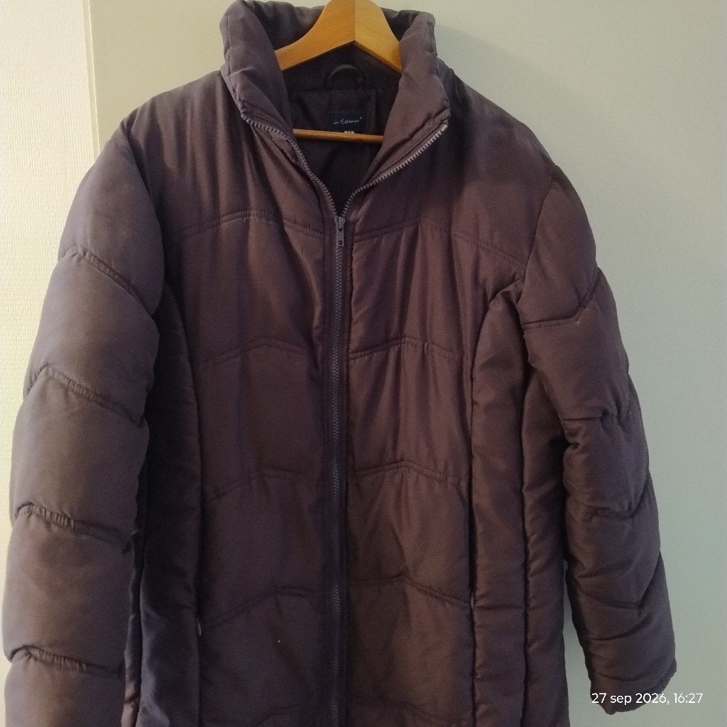 Dikke winterjas aubergine kleurig maat 44, Kleding | Dames, Overige kleuren, Maat 42/44 (L), Ophalen of Verzenden, Gedragen