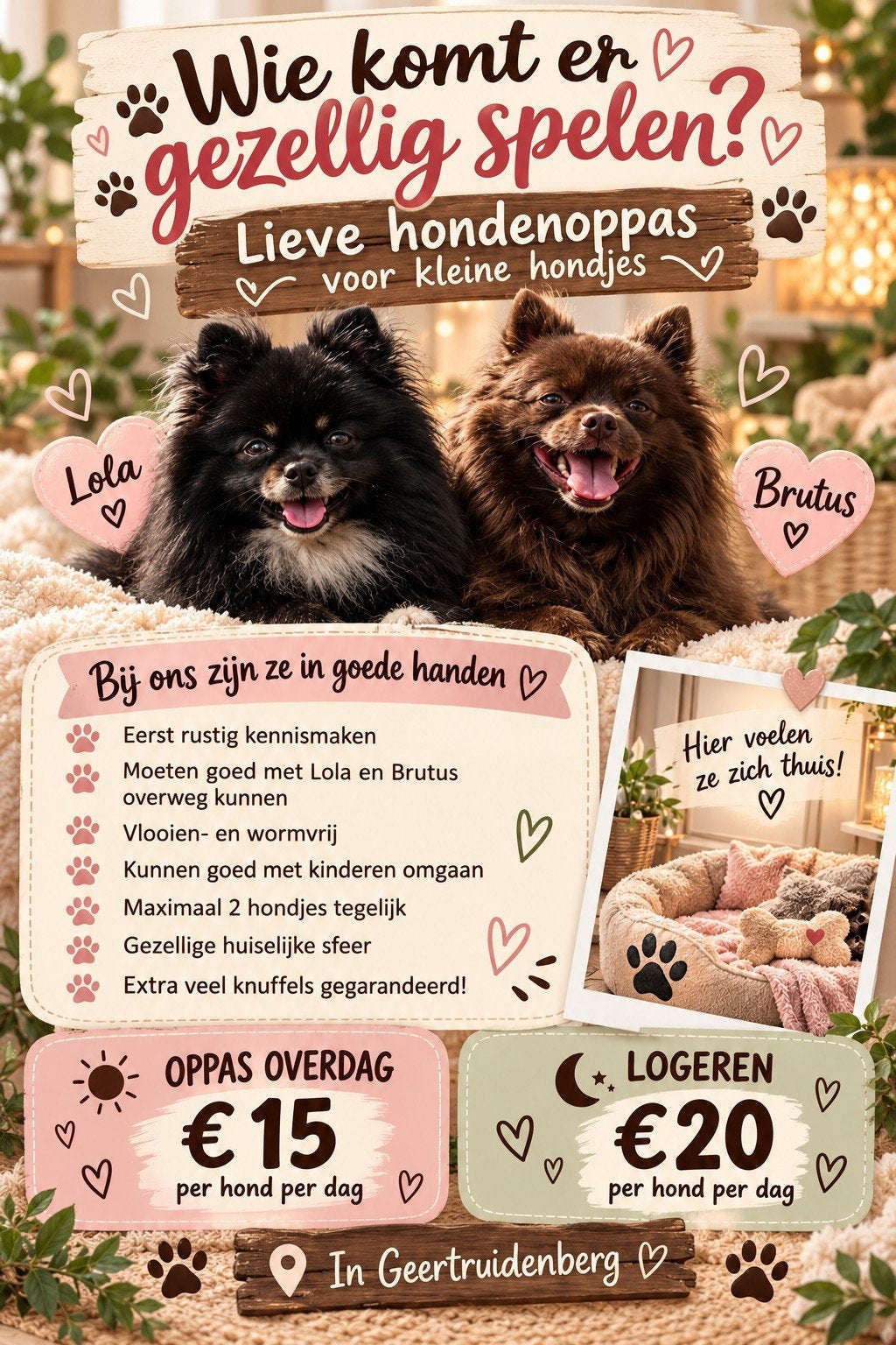 hondenoppas opvang voor honden, Ophalen of Verzenden