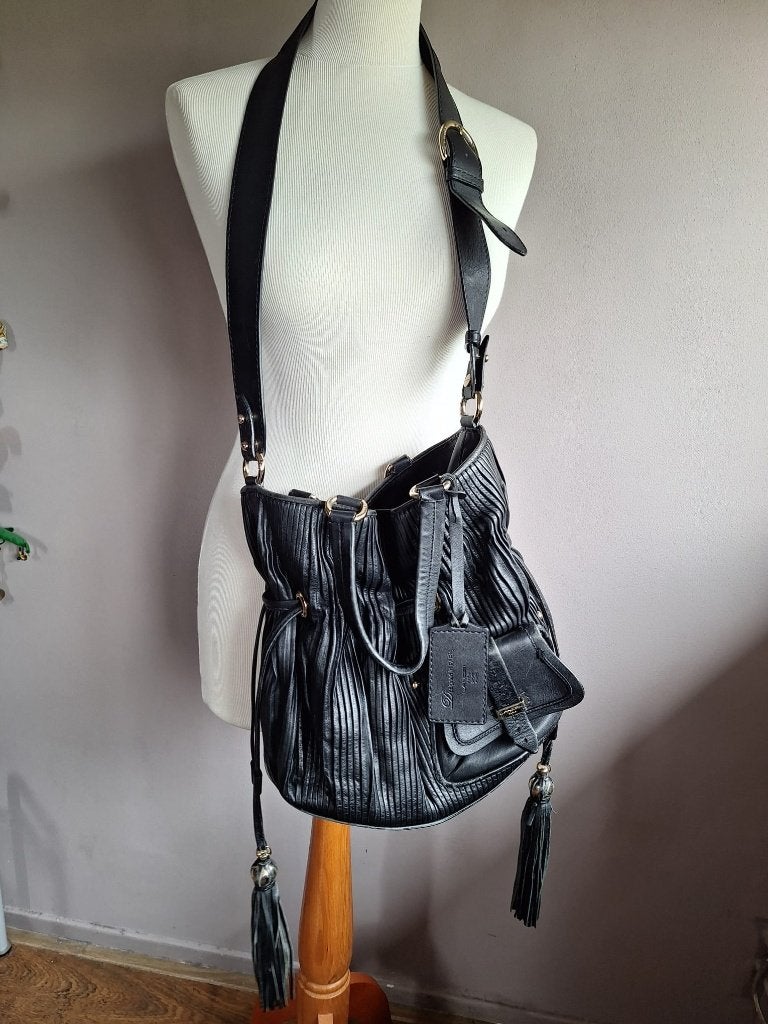 ZGAN zwarte leren tas van LANCEL, designed in Paris, Sieraden, Tassen en Uiterlijk, Tassen | Damestassen, Ophalen of Verzenden