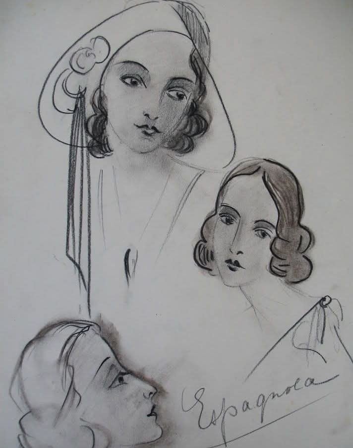 Toos Goeting-Stultiens - 'Espagnola' (1936), Ophalen of Verzenden