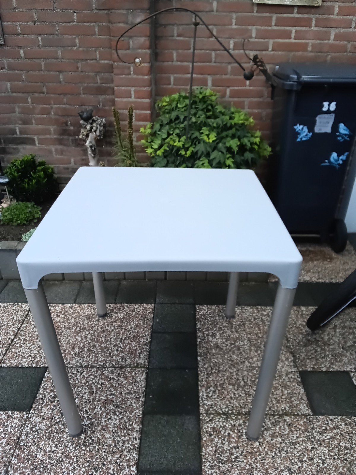 tuintafel, Ophalen, Zo goed als nieuw, Rechthoekig, Aluminium
