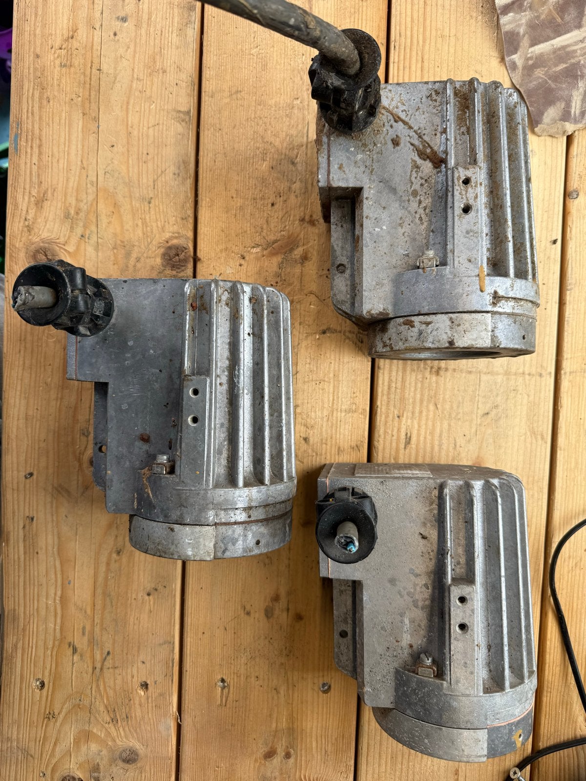 3 Industriële fabriekslampen - Vintage decoratie, Ophalen