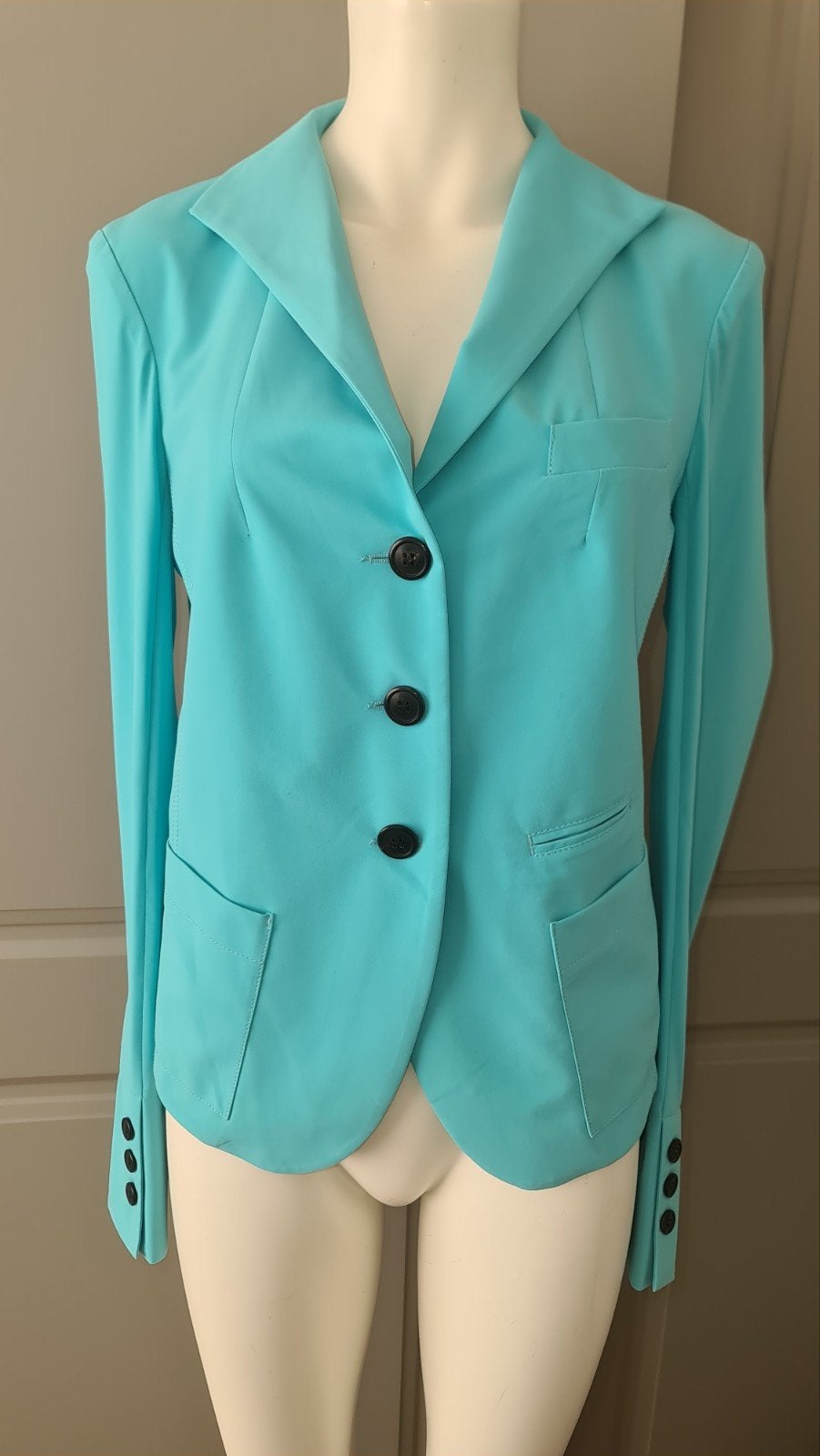nieuwe blazer 38 M Penn&Ink N.Y. travelstof aqua mint blauw, Maat 38/40 (M), Penn & Ink, Blauw, Nieuw