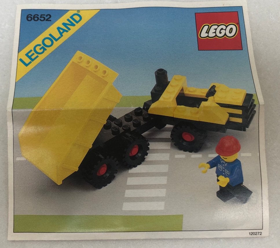Lego Legoland 6652 Kiepwagen met chauffeur, Gebruikt, Lego, Ophalen of Verzenden, Compleet