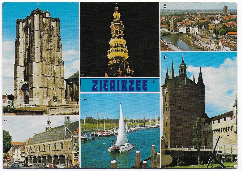 Zierikzee gelopen Ansichtkaart (B2370), Ophalen of Verzenden, 1980 tot heden, Gelopen, Zeeland