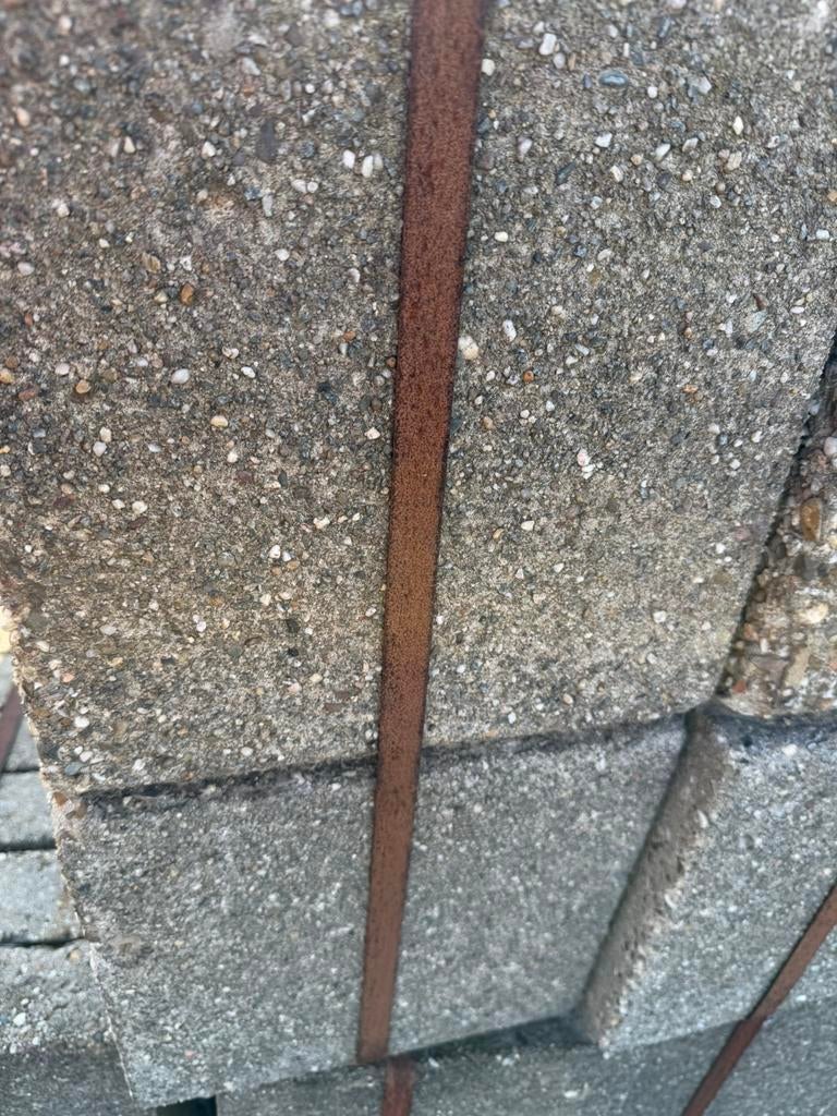 Goedkope bestrating! Betontegels 30x30 8 cm dik, Ophalen, Gebruikt, 10 m² of meer, Beton