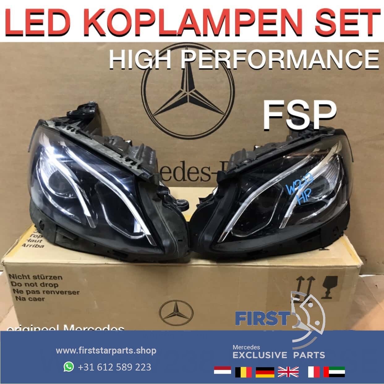 W213 LED HIGH PERFORMANCE Koplampen SET Mercedes E Klasse 20, -, -, -