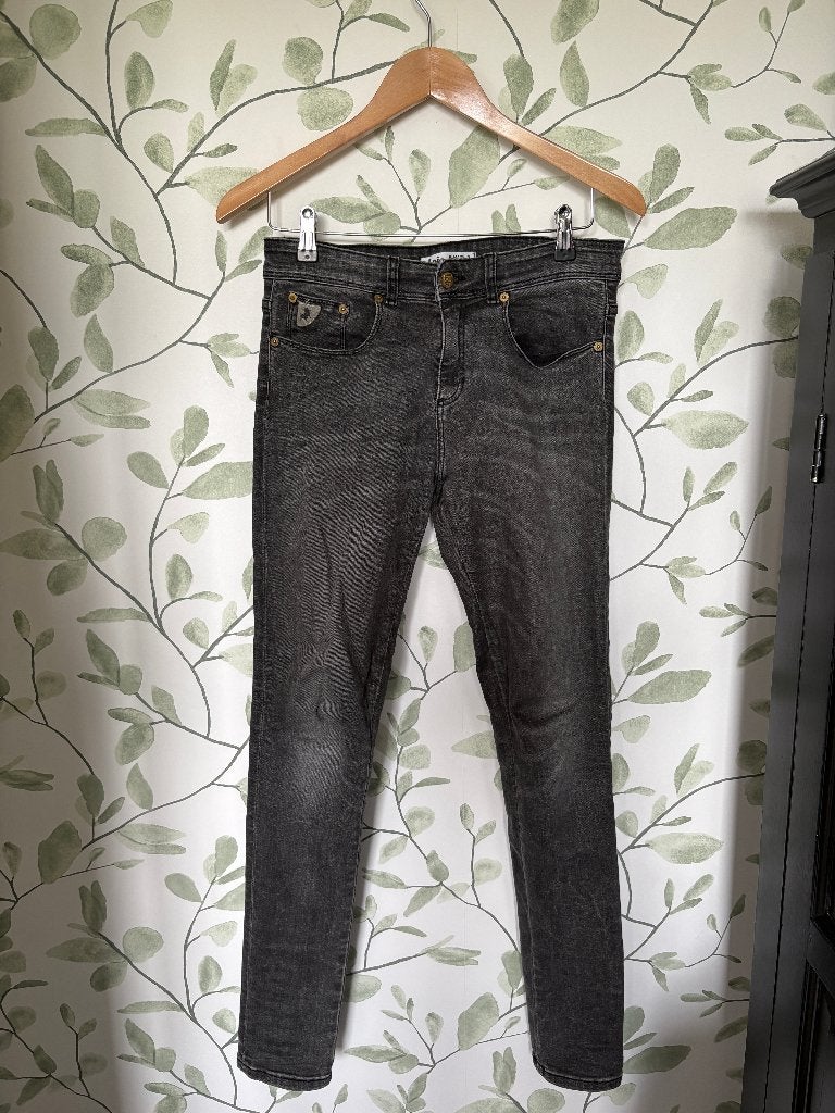 Lois zwarte spijkerbroek jeans Berta maat 28 - 32, Zwart, Ophalen of Verzenden, Zo goed als nieuw, Lois