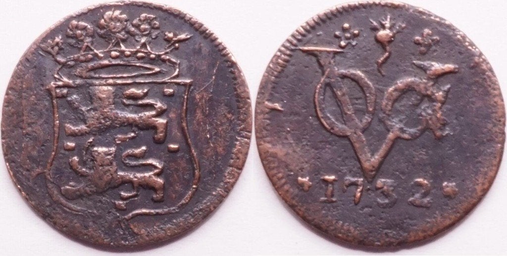 Duit 1732 West-Friesland, VOC (Republiek), Verzenden, Vóór koninkrijk, Overige waardes, Losse munt