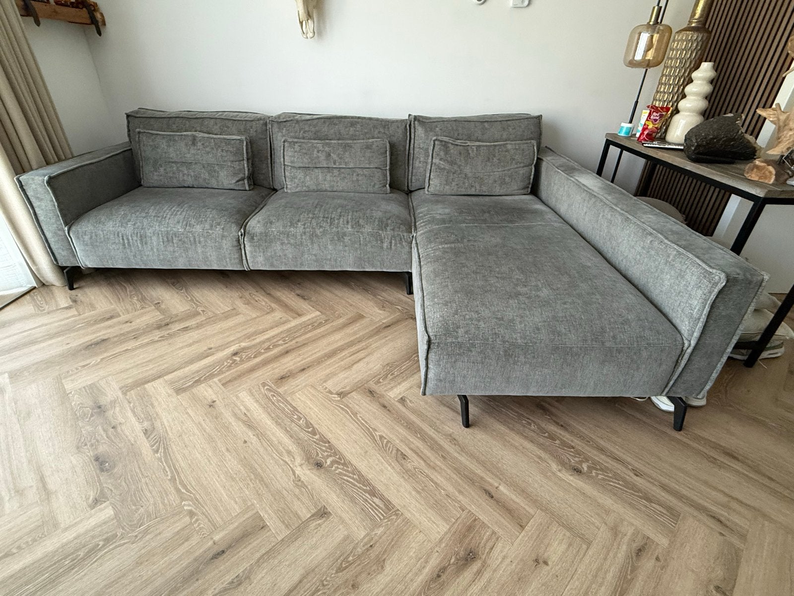 Fijne hoekbank Room 108/Whoon - Zo goed als nieuw, Ophalen, 250 tot 300 cm, Hoekbank, 75 tot 100 cm
