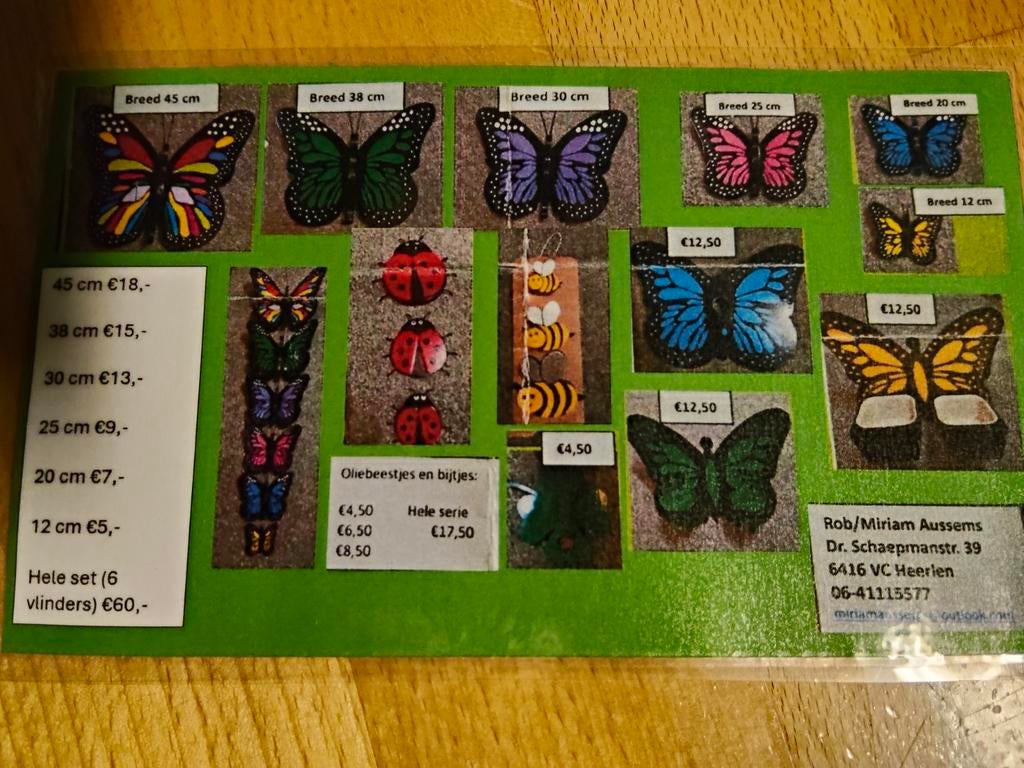 Vlinders, Tuin en Terras, Tuinwanddecoratie, Ophalen of Verzenden