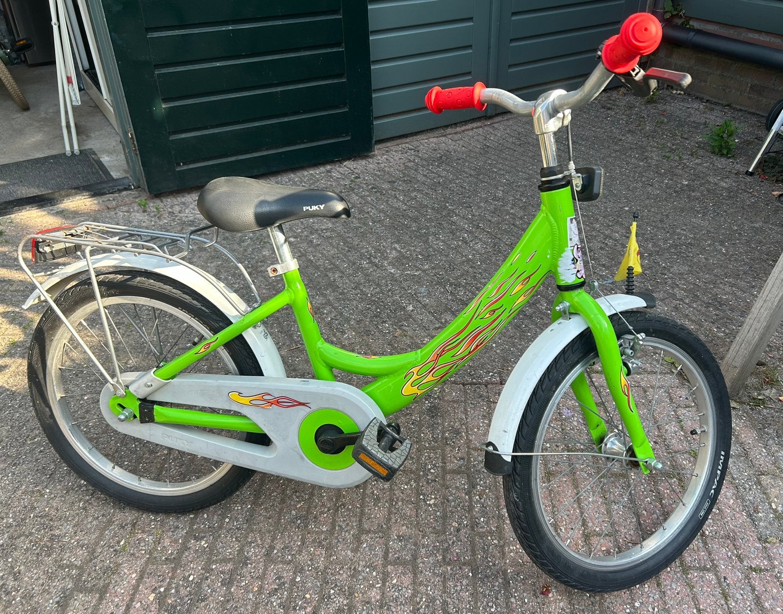 Puky 18 inch Kinderfiets groen, Fietsen en Brommers, Fietsen | Kinderfietsjes, Ophalen, Gebruikt, Terugtraprem, 16 tot 20 inch