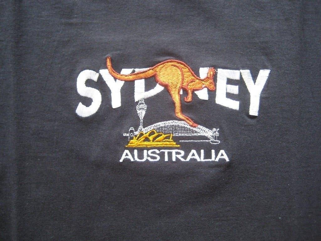 2 t-shirts uit Australië en Amerika + t-shirt Giro, Ophalen of Verzenden, Nieuw, Maat 52/54 (L), Blauw