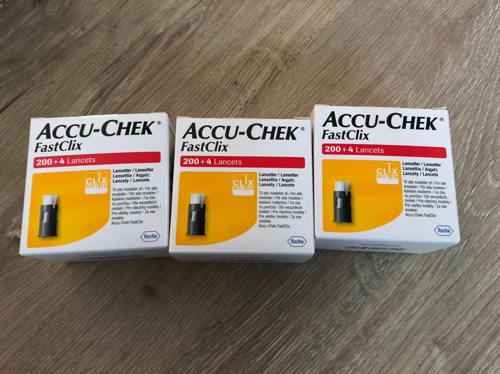 Accu-Chek FastClix lancetten - 3x 200+4 lancetten, Ophalen of Verzenden, Nieuw, Overige typen