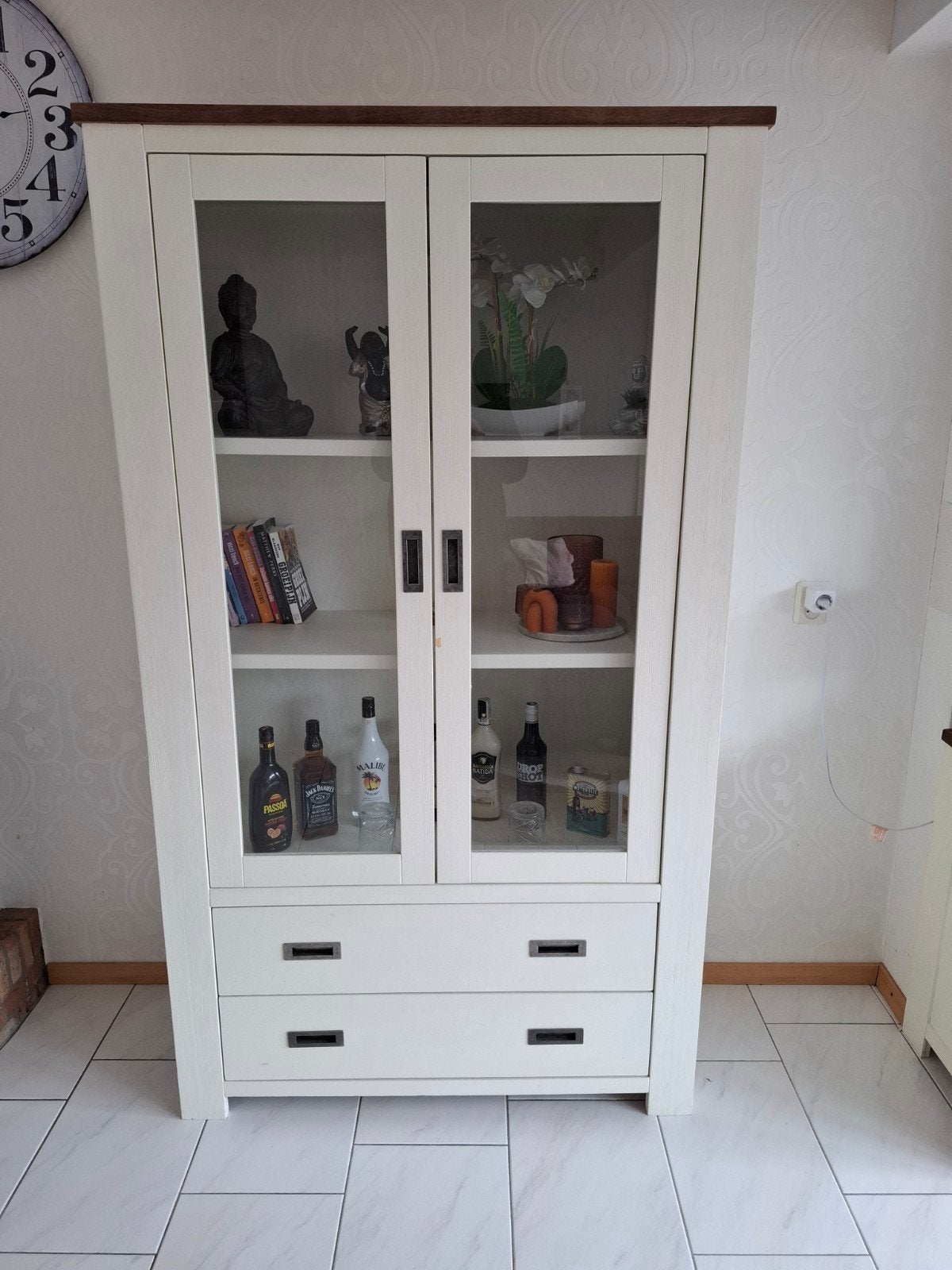 Complete eetkamer- en woonkamerset, Ophalen, Gebruikt, 150 tot 200 cm, Vijf personen of meer