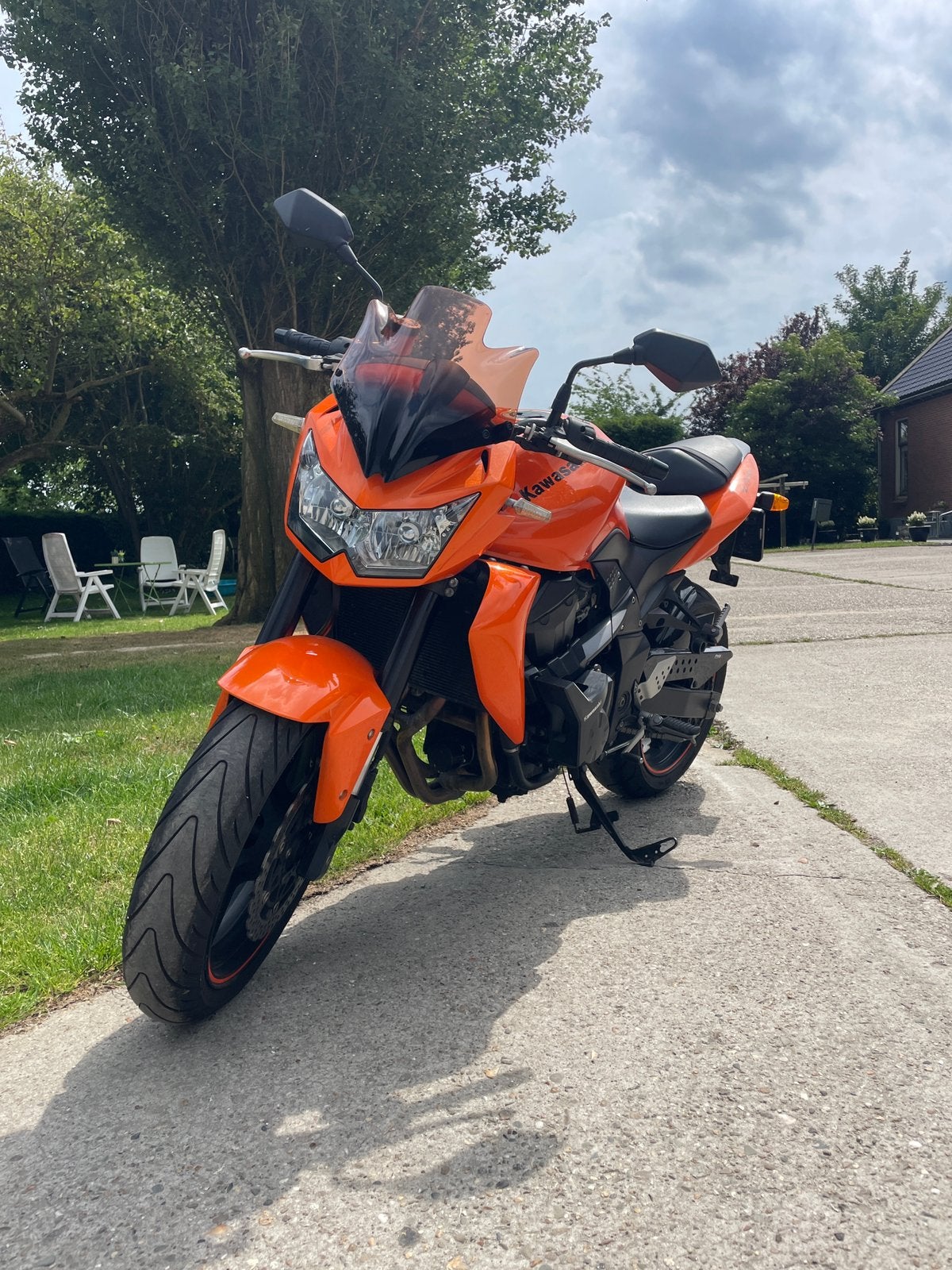 Kawasaki Z750 Oranje Naked Bike - 26.250km!, Gebruikt, Particulier, Handgeschakeld, Naked bike