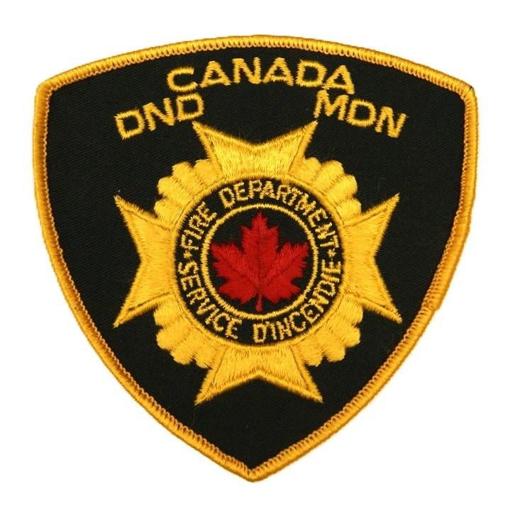 Patch Embleem Leger Brandweer Canada, Verzamelen, Militaria | Algemeen, Ophalen of Verzenden, Landmacht, Overige gebieden, Embleem of Badge