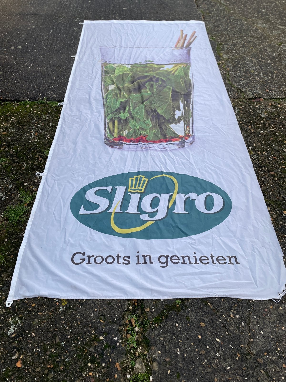 (RECLAME) BANIER / VLAG, Ophalen, Zo goed als nieuw