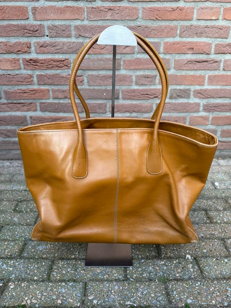 Tods dames handtas (014), Overige merken, Gebruikt, Bruin, Ophalen of Verzenden