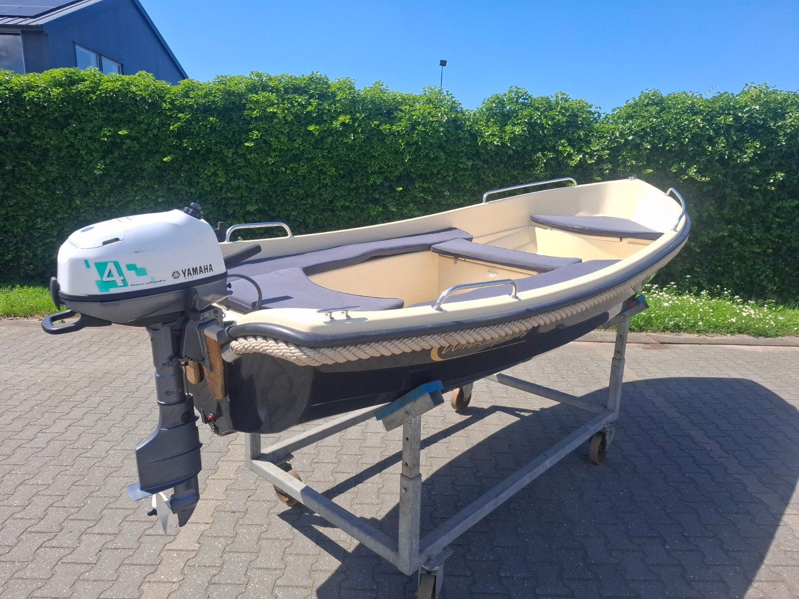 Wiedesloep 430 's sloep toerboot Yamaha 4pk buitenboordmotor, Gebruikt, Wiedesloep, Kabelaring, Wiedesloep
