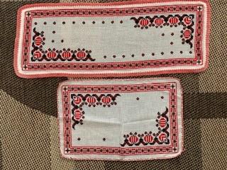 Vintage jaren 60 kleedjes 70x27cm en 45x29cm hand gemaakt, Ophalen of Verzenden, Zo goed als nieuw, Rechthoek, Binnen