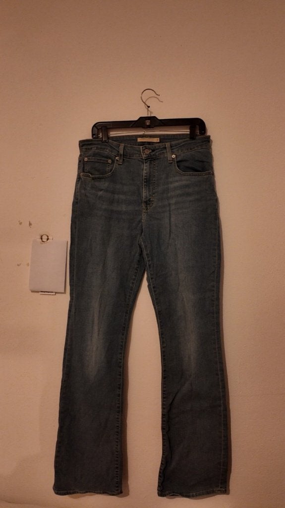 RT-0185 Levi's 725 High Rise Bootcut jeans dames W31, Blauw, Ophalen of Verzenden, Zo goed als nieuw, W30 - W32 (confectie 38/40)