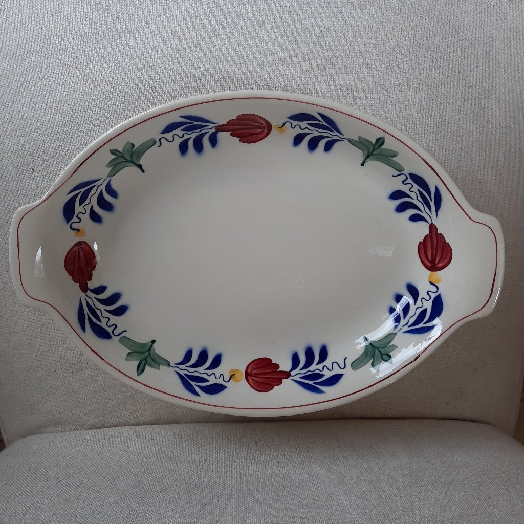 Royal Boch Boerenbont ovale schaal bord 35 cm - nieuw -, Nieuw, Ophalen of Verzenden, Schaal of Schalen, Royal Boch