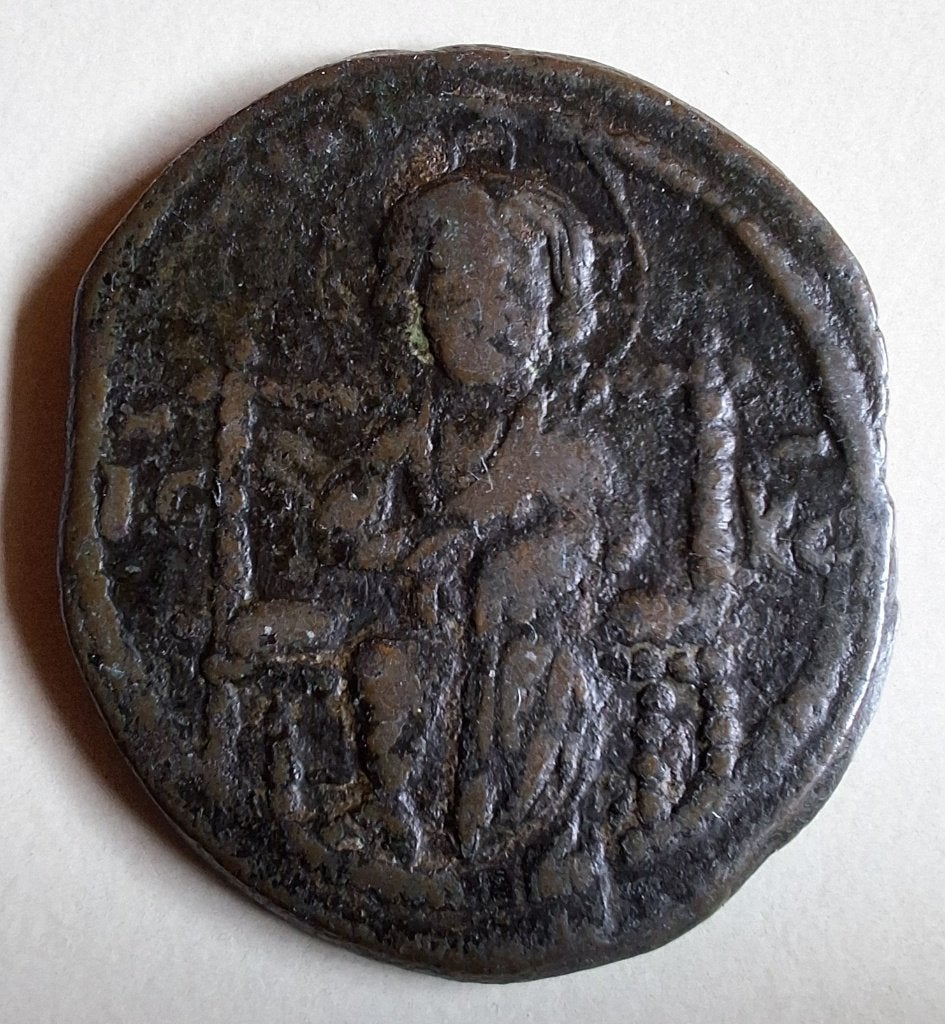 Byzantijnse follis uit 969 - 1081, Postzegels en Munten, Ophalen of Verzenden, Overige landen, Losse munt