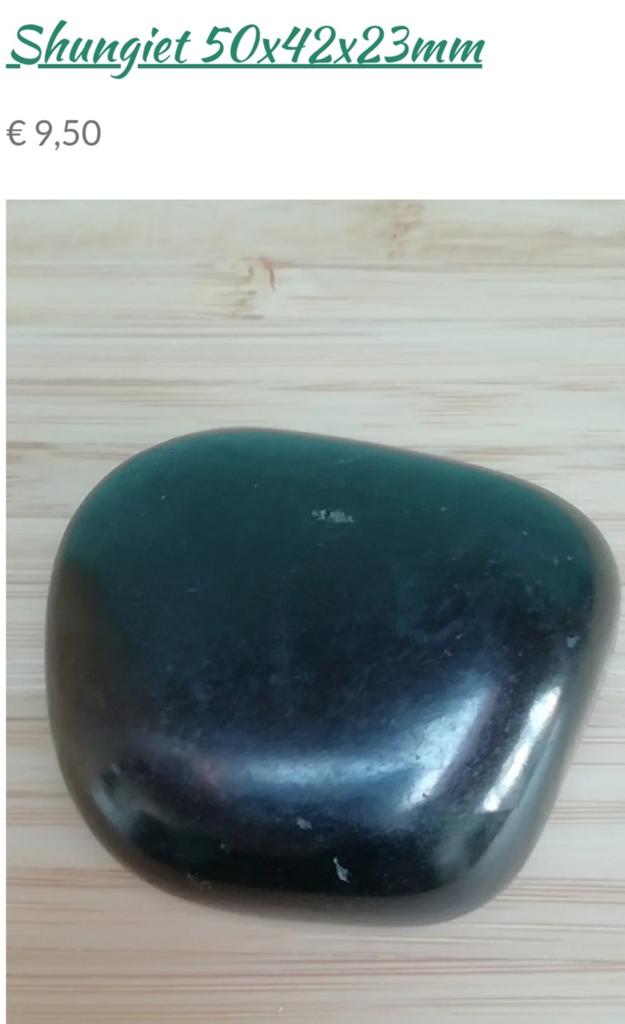 Shungiet handsteen 59*42*23mm, Verzamelen, Mineralen en Fossielen, Ophalen of Verzenden, Mineraal