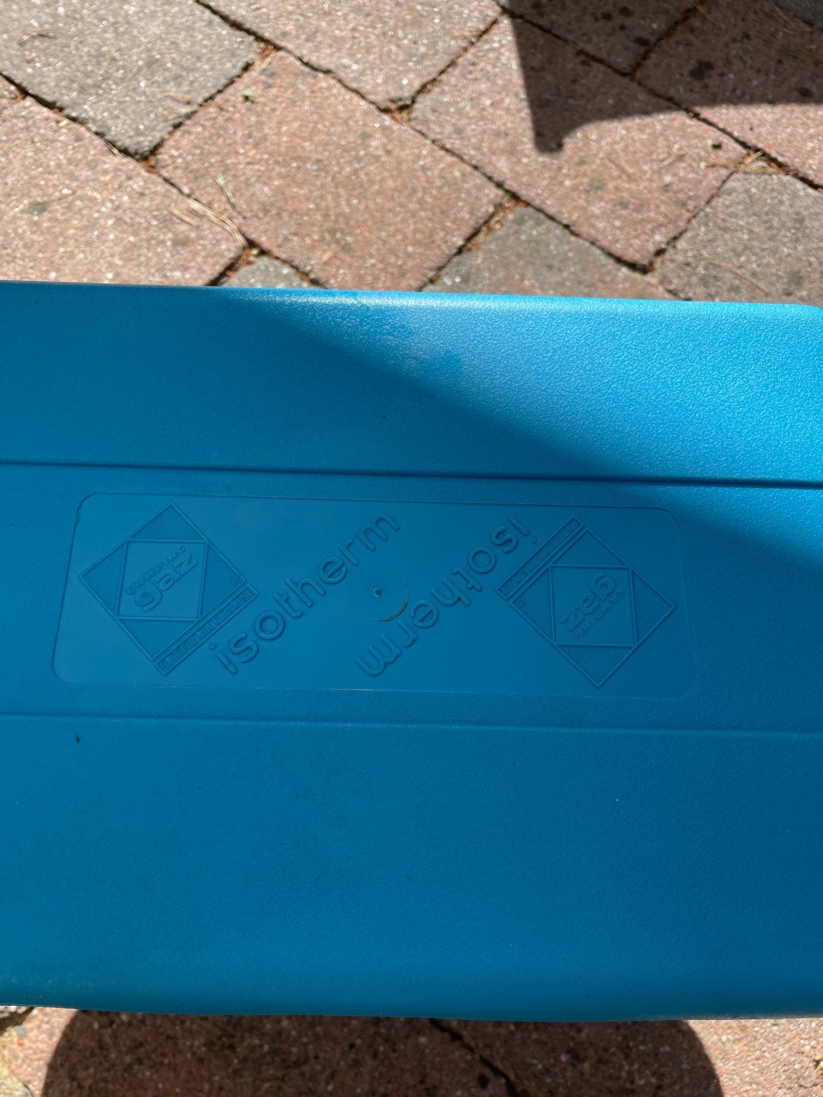 Isotherm Koelbox 24L - Vintage Blauw, Caravans en Kamperen, Ophalen, Gebruikt, Koelbox, Koelelement