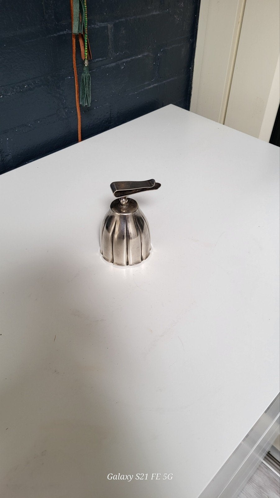Antieke Zilveren Beker met Klem, Antiek en Kunst, Ophalen, Zilver