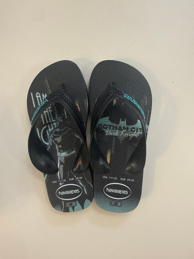 Havaianas Batman slippers maat 29/30 zo goed als nieuw, Ophalen, Zo goed als nieuw, Jongen, Overige typen