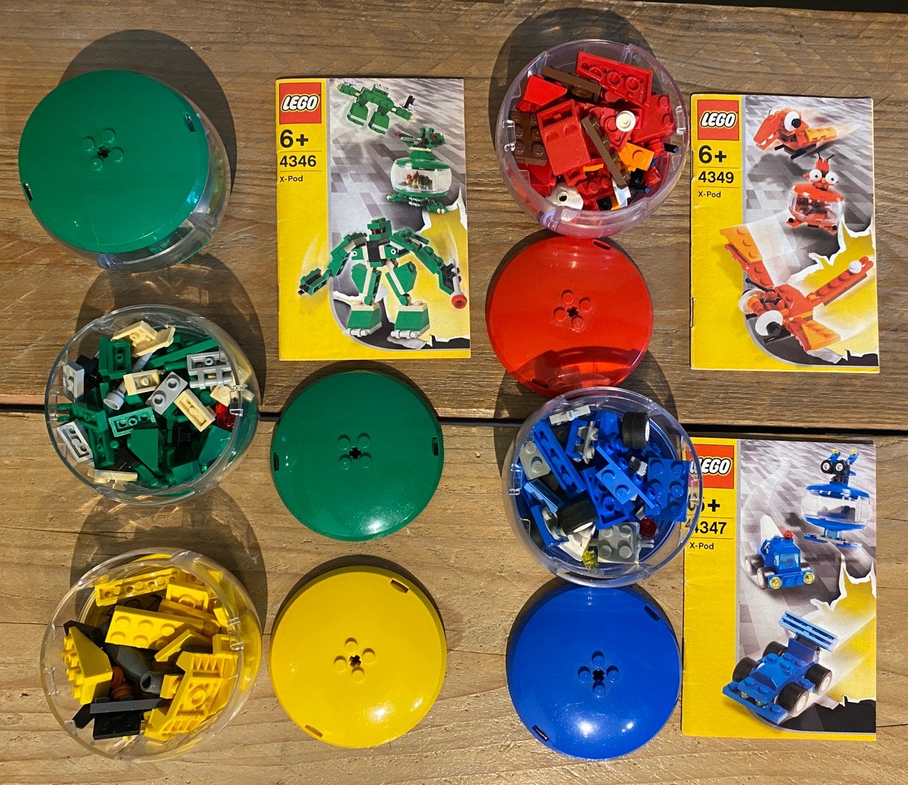Lego 4346 (2x) , 4347, 4348, 4349 auto pod, Overige thema's, Compleet, Lego, Ophalen of Verzenden
