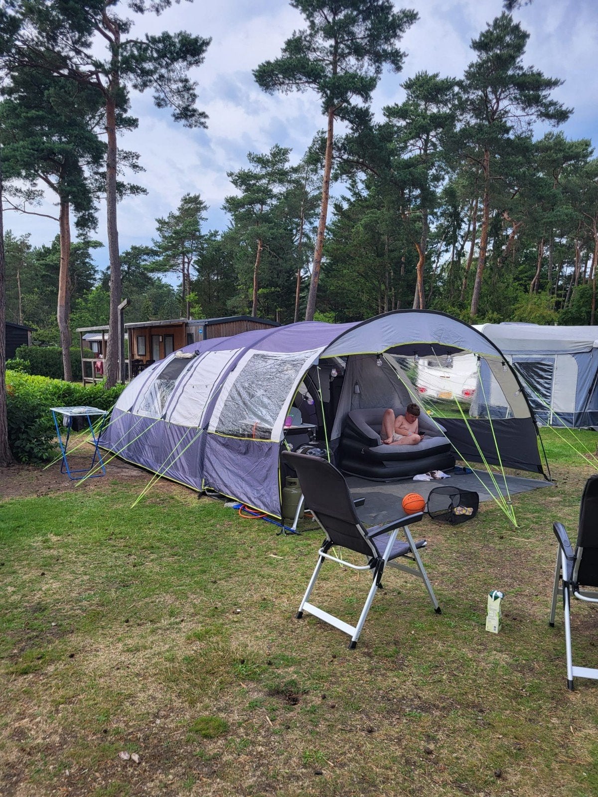 Ruime tunneltent voor 6 personen - Ideaal voor gezinnen, Caravans en Kamperen, Ophalen, Gebruikt, Meer dan 6