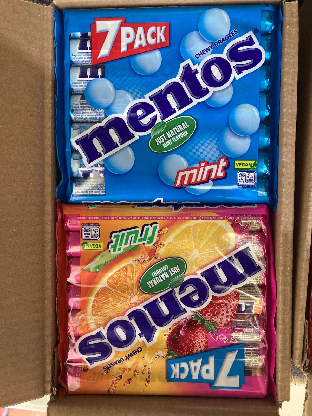 10 x 7-pack Mentos, Diversen, Ophalen of Verzenden